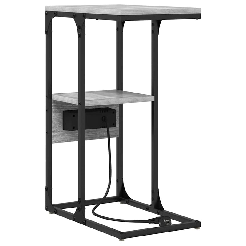 vidaXL Éjjeliszekrény Szürke sonoma 41.5 x 26 x 60.5 cm Faanyag