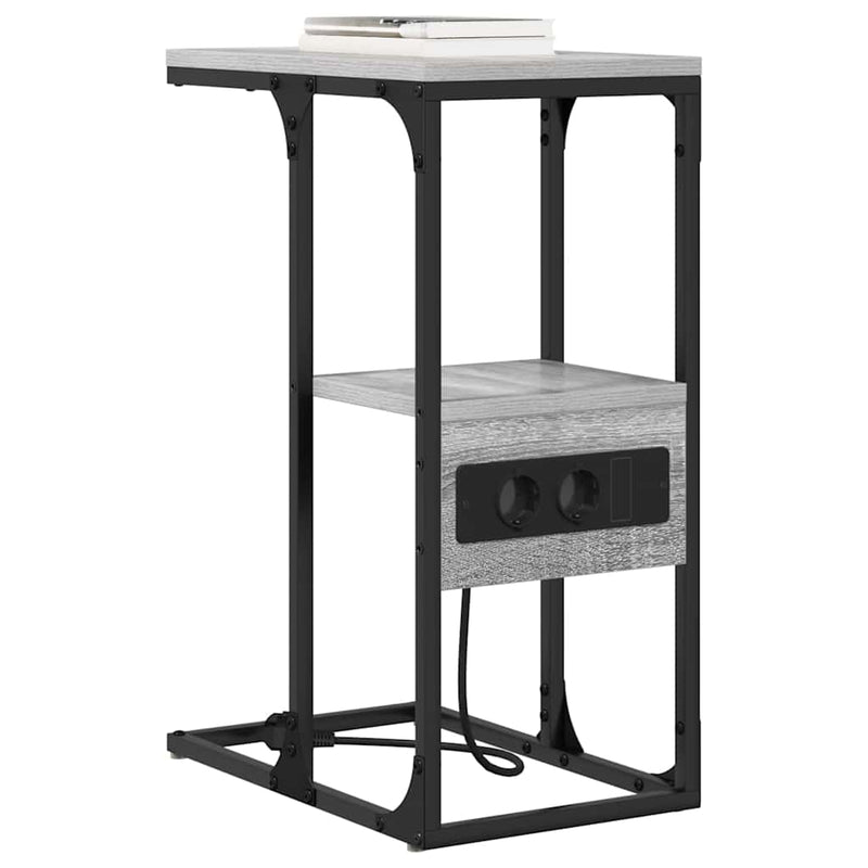 vidaXL Éjjeliszekrény Szürke sonoma 41.5 x 26 x 60.5 cm Faanyag