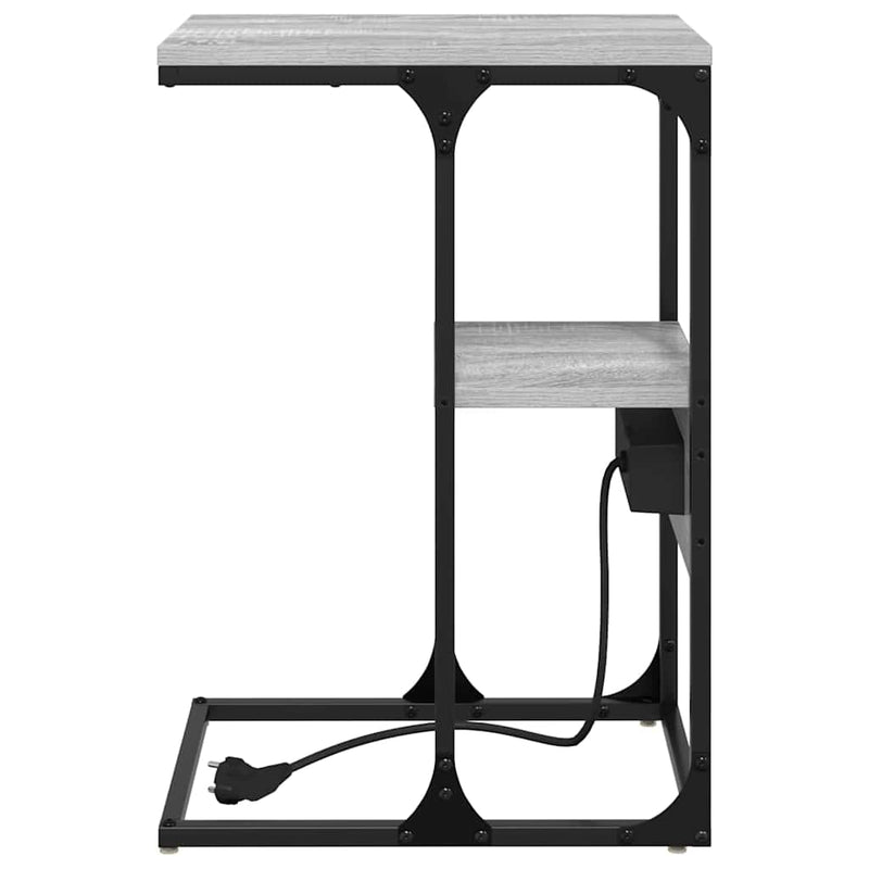 vidaXL Éjjeliszekrény Szürke sonoma 41.5 x 26 x 60.5 cm Faanyag