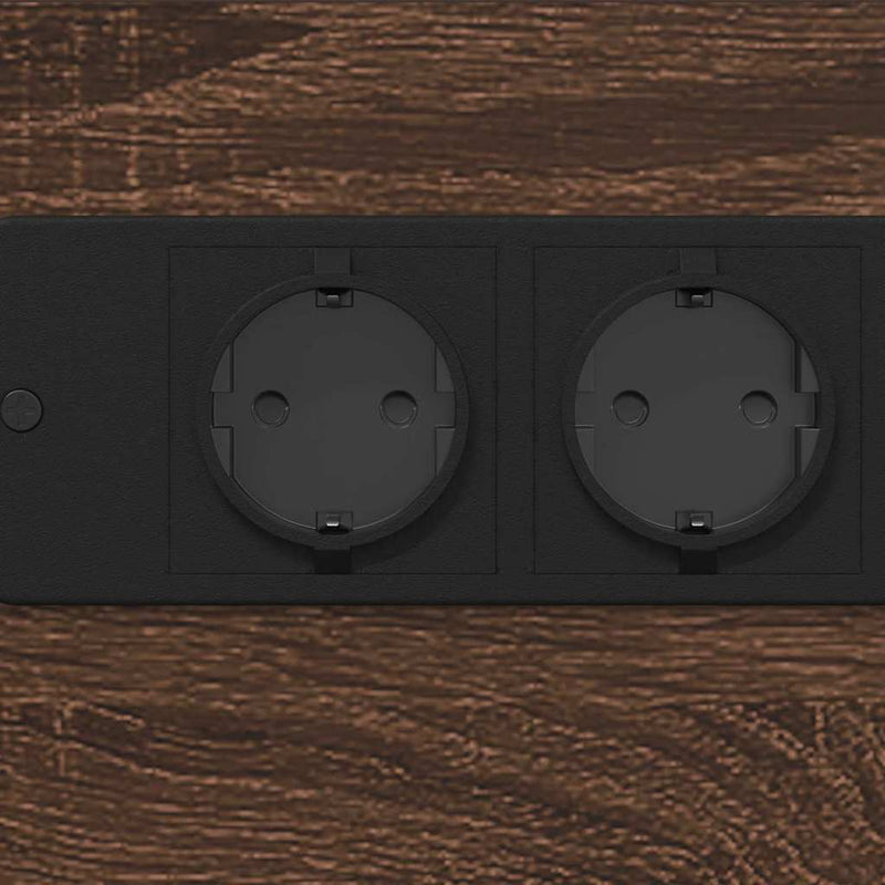 vidaXL Éjjeliszekrény fiókkal barna tölgy 41.5 x 26 x 60.5 cm Faanyag