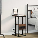 vidaXL Éjjeliszekrény fiókkal barna tölgy 41.5 x 26 x 60.5 cm Faanyag