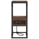 vidaXL Éjjeliszekrény fiókkal barna tölgy 41.5 x 26 x 60.5 cm Faanyag