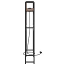 vidaXL Tároló fejtámla polcokkal fejtámlával barna tölgy 80 cm Faanyag