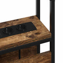 vidaXL Tároló fejtámla polcokkal Füstölt tölgy 160 cm Faanyag