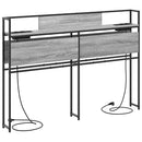 vidaXL Tároló fejtámla polcokkal Szürke sonoma 160 cm Faanyag