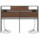 vidaXL Tároló fejtámla polcokkal tárolóval barna tölgy 160 cm Faanyag