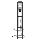 vidaXL Tároló fejtámla LED -es lámpákkal Szürke sonoma 160 cm Faanyag