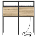 vidaXL Tároló fejtámla polcokkal tárolóval sonoma tölgy 75 cm Faanyag