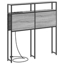 vidaXL Tároló fejtámla polcokkal tárolóval Szürke sonoma 75 cm Faanyag