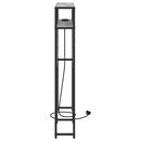 vidaXL Tároló fejtámla polcokkal tárolóval Szürke sonoma 75 cm Faanyag