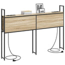 vidaXL Tárolós Fejtámla Töltő Állomással sonoma tölgy 160 cm Faanyag