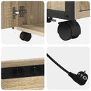 vidaXL Irodai szekrény töltőállomással sonoma tölgy 61 x 46 x 67 cm