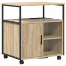 vidaXL Irodai szekrény töltőállomással sonoma tölgy 61 x 46 x 67 cm