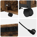 vidaXL Irodai szekrény töltőállomással Füstölt tölgy 61 x 46 x 67 cm