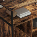 vidaXL Irodai szekrény töltőállomással Füstölt tölgy 61 x 46 x 67 cm