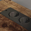 vidaXL Irodai szekrény töltőállomással Füstölt tölgy 61 x 46 x 67 cm