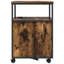 vidaXL Irodai szekrény töltőállomással Füstölt tölgy 61 x 46 x 67 cm