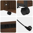 vidaXL Irodai szekrény töltőállomással barna tölgy 61 x 46 x 67 cm