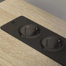 vidaXL Irodai szekrény kerékkel sonoma tölgy 76 x 41 x 72 cm Faanyag