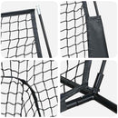 vidaXL Baseball gyakorlóháló Fekete 250 x 106 x 209 cm Poliészter
