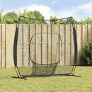 vidaXL Baseball gyakorlóháló Fekete 250 x 106 x 209 cm Poliészter