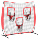vidaXL Baseball gyakorlóháló Fekete 214,5 x 89,5 x 181 cm Poliészter