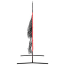 vidaXL Baseball gyakorlóháló Fekete 214,5 x 89,5 x 181 cm Poliészter