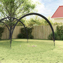 vidaXL Baseball és Softball Fekete 702 x 369,5 x 243,5 cm Poliészter