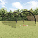vidaXL Baseball és Softball Fekete 702 x 369,5 x 243,5 cm Poliészter