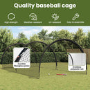 vidaXL Baseball és Softball Fekete 702 x 369,5 x 243,5 cm Poliészter