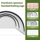 vidaXL Baseball és Softball Fekete 702 x 369,5 x 243,5 cm Poliészter