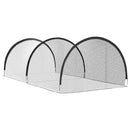 vidaXL Baseball és Softball Fekete 702 x 369,5 x 243,5 cm Poliészter