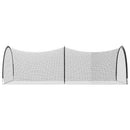 vidaXL Baseball és Softball Fekete 702 x 369,5 x 243,5 cm Poliészter
