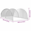 vidaXL Baseball és Softball Fekete 702 x 369,5 x 243,5 cm Poliészter