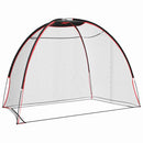 vidaXL Golf Edzősegéd Fekete 314 x 150 x 206 cm Poliészter