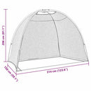 vidaXL Golf Edzősegéd Fekete 314 x 150 x 206 cm Poliészter