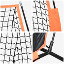 vidaXL Baseball gyakorlóháló Fekete 250 x 106,5 x 210 cm Poliészter