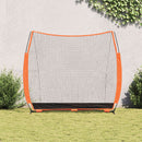 vidaXL Baseball gyakorlóháló Fekete 250 x 106,5 x 210 cm Poliészter