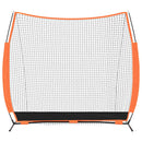 vidaXL Baseball gyakorlóháló Fekete 250 x 106,5 x 210 cm Poliészter