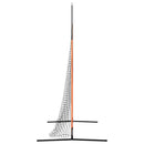 vidaXL Baseball gyakorlóháló Fekete 250 x 106,5 x 210 cm Poliészter