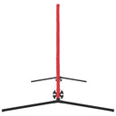 vidaXL Tenisz háló Fekete és piros 301 x 90,5 x 87 cm Poliészter