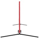 vidaXL Tenisz háló Fekete és piros 396 x 92 x 87 cm Poliészter