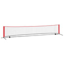 vidaXL Tenisz háló Fekete és piros 494,5 x 90 x 87 cm Poliészter