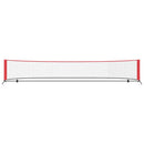 vidaXL Tenisz háló Fekete és piros 494,5 x 90 x 87 cm Poliészter