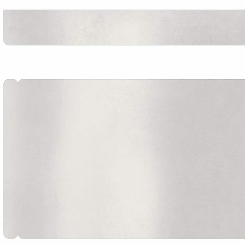 vidaXL Fűszegélyezés Ezüst 450 x 0.05 x 15 cm Rozsdamentes acél