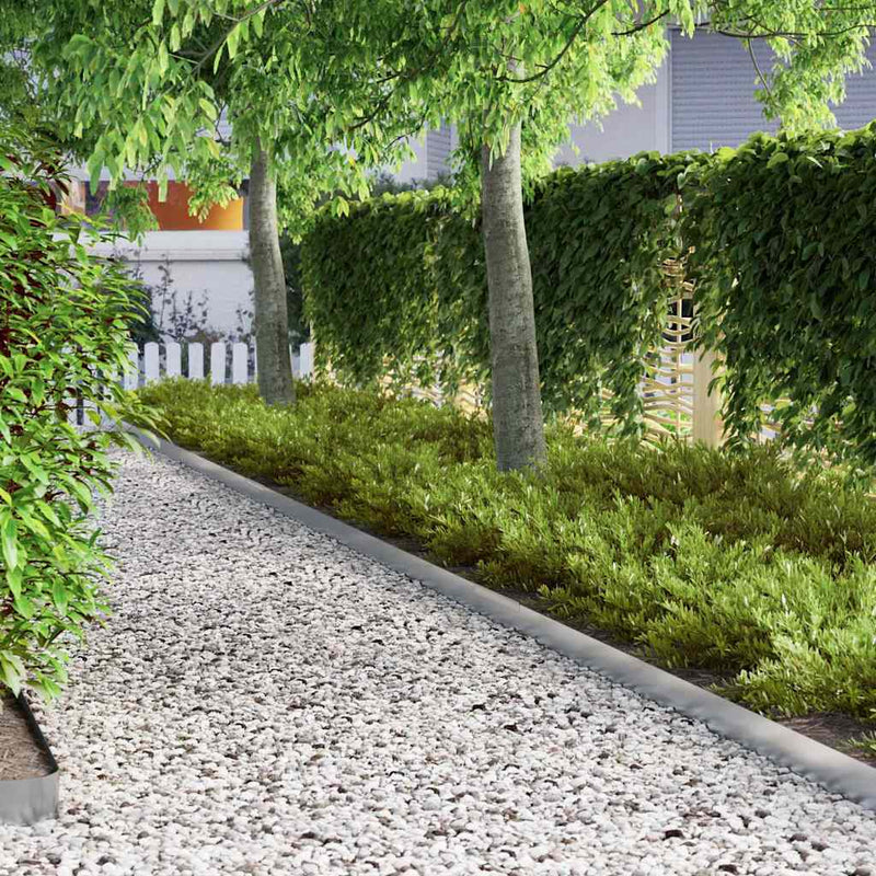 vidaXL Fűszegélyezés Ezüst 450 x 0.05 x 15 cm Horganyzott acél