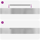 vidaXL Fűszegélyezés Ezüst 450 x 0.05 x 15 cm Horganyzott acél