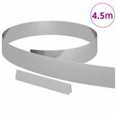 vidaXL Fűszegélyezés Ezüst 450 x 0,05 x 10 cm Horganyzott acél