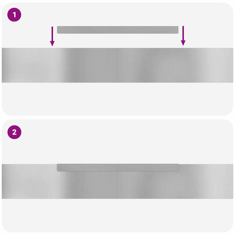 vidaXL Fűszegélyezés 4 pcs Ezüst 450 x 0.05 x 15 cm Horganyzott acél