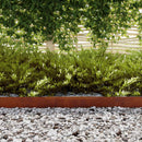 vidaXL Fűszegélyezés 450 x 10 cm Időjárásálló acél Rozsdás